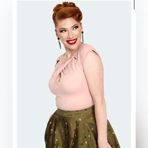 Voodoo Vixen Keyhole Short Sleeve Top